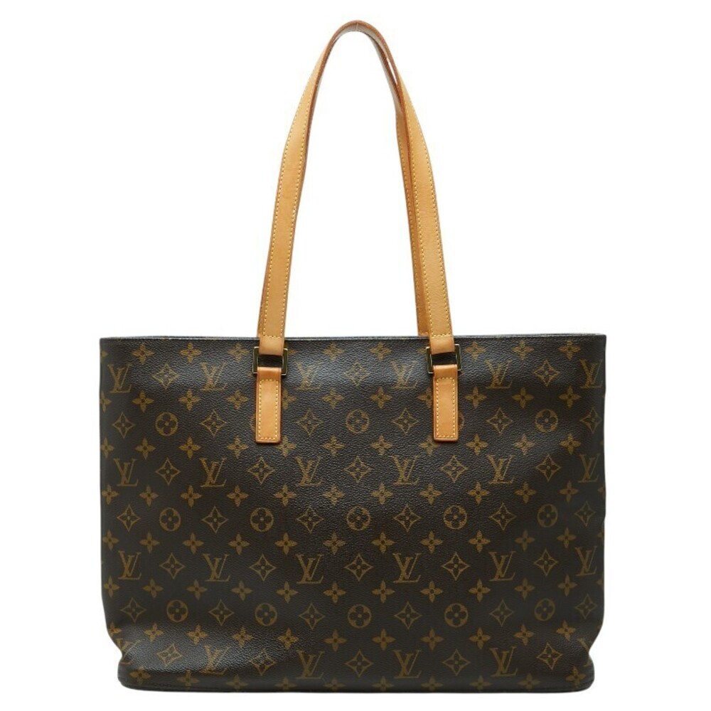 Louis Vuitton Monogram Luco Tote Bag Shoulder Brown Leather